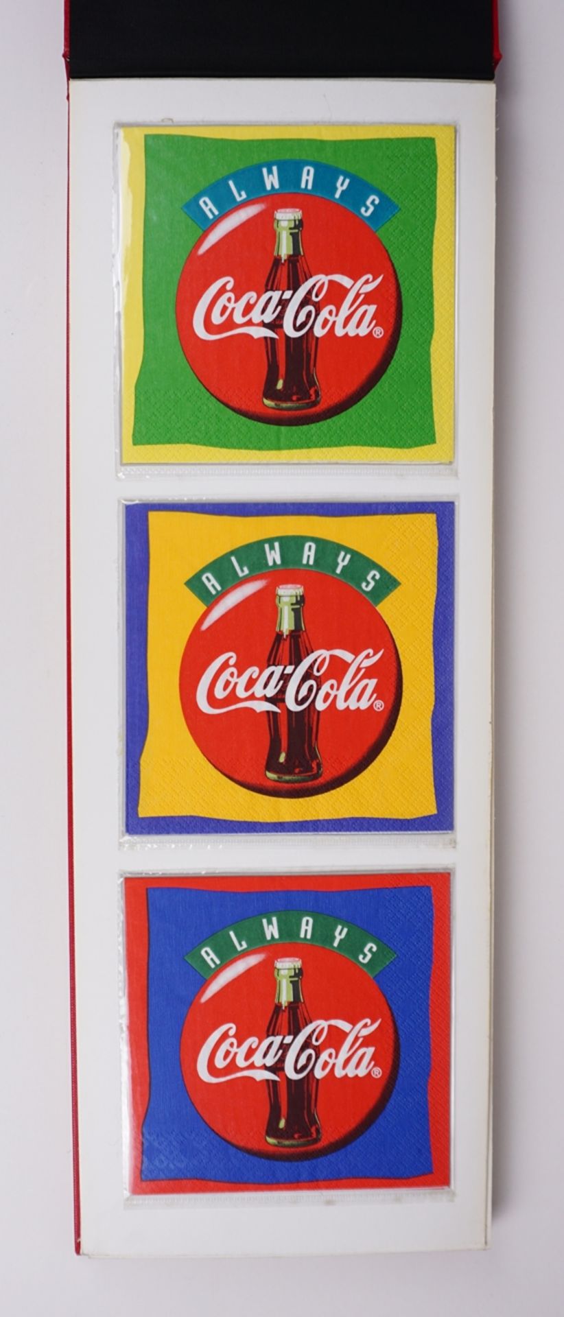 Sammlung von 35 Werbe-Servietten, Coca Cola, 1990er Jahre - Bild 2 aus 7