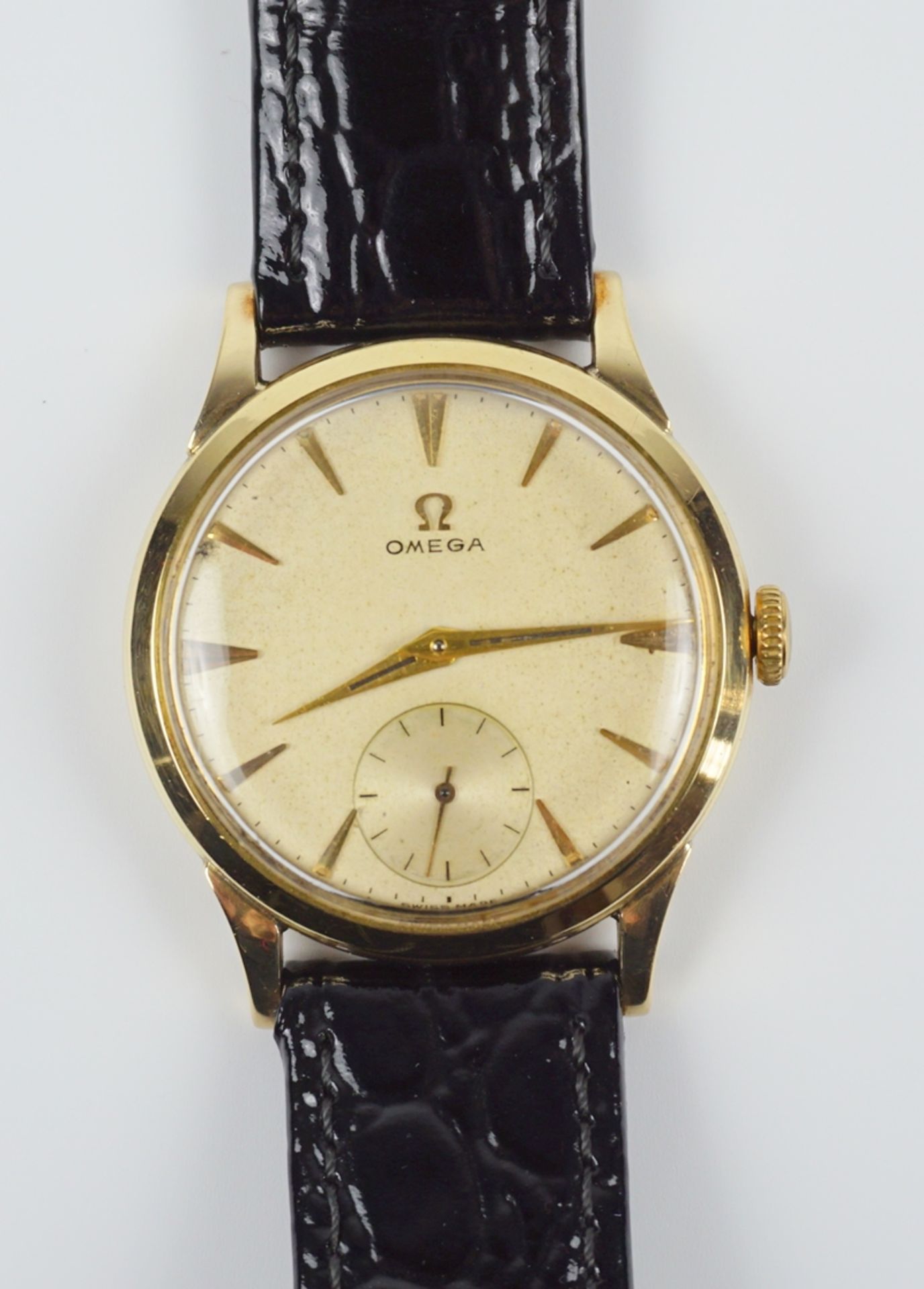 Armbanduhr OMEGA Kal. 266, 14 kt. Gold, 1954