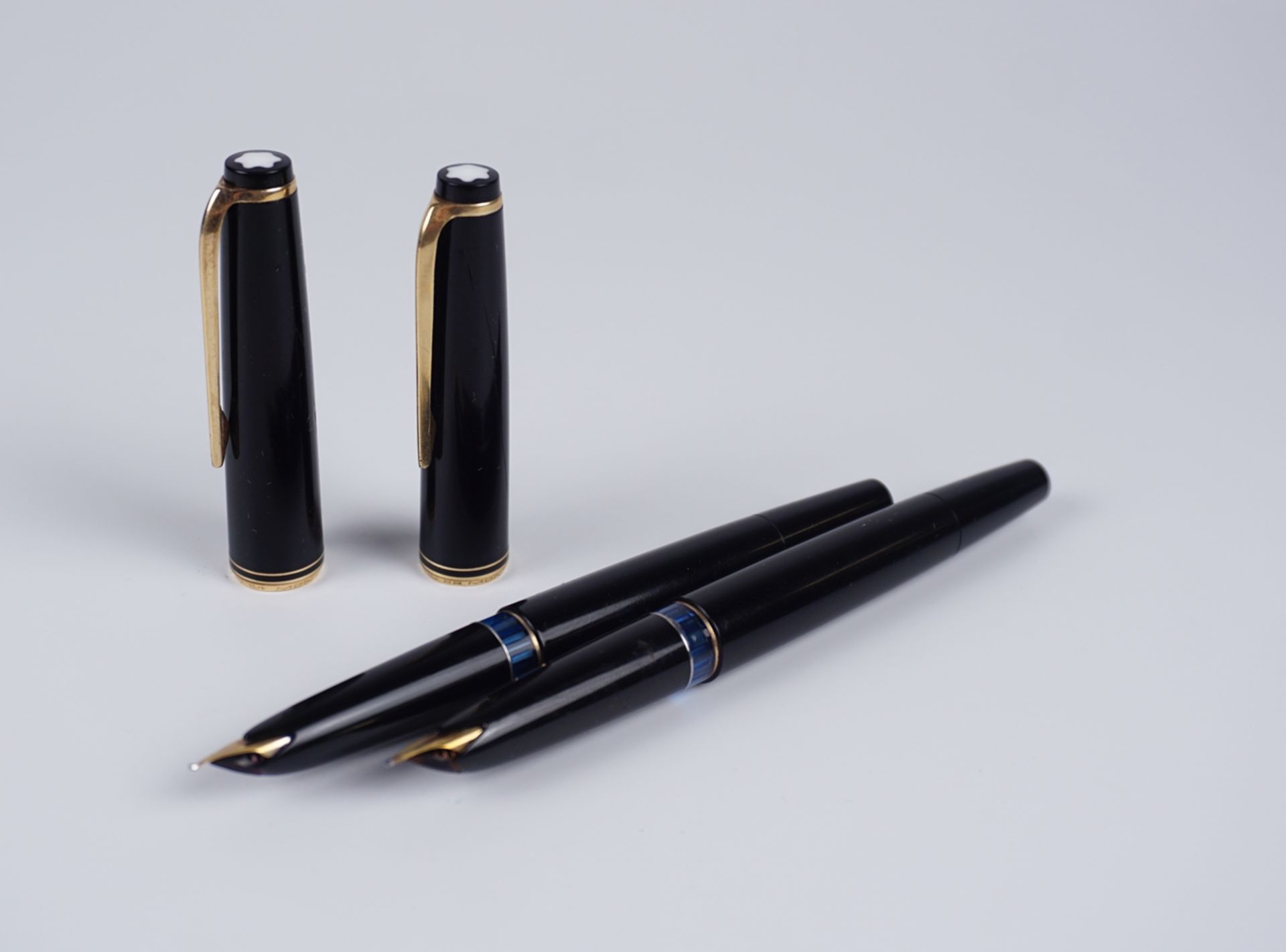 Montblanc Kolbenfüller II Serie 22 und 24 schwarz  