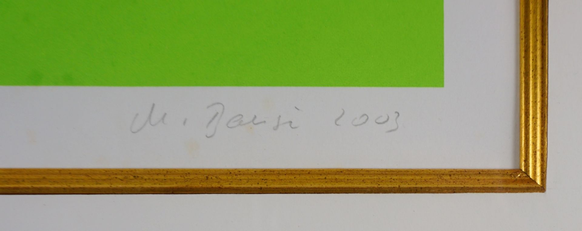 undeutlich signiert, 2 Farbsiebdrucke "Knoten", 2004 - Image 4 of 4