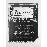 Pablo Picasso "gravures originales", Ausstellungsplakat der Galerie Nierendorf/Berlin, 1964