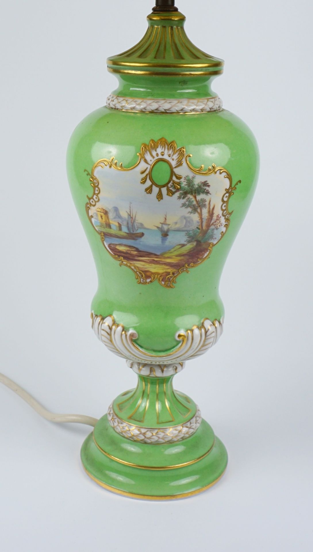 Lampe, Dresden Saxonia, Handmalerei, um 1890 - Bild 2 aus 3