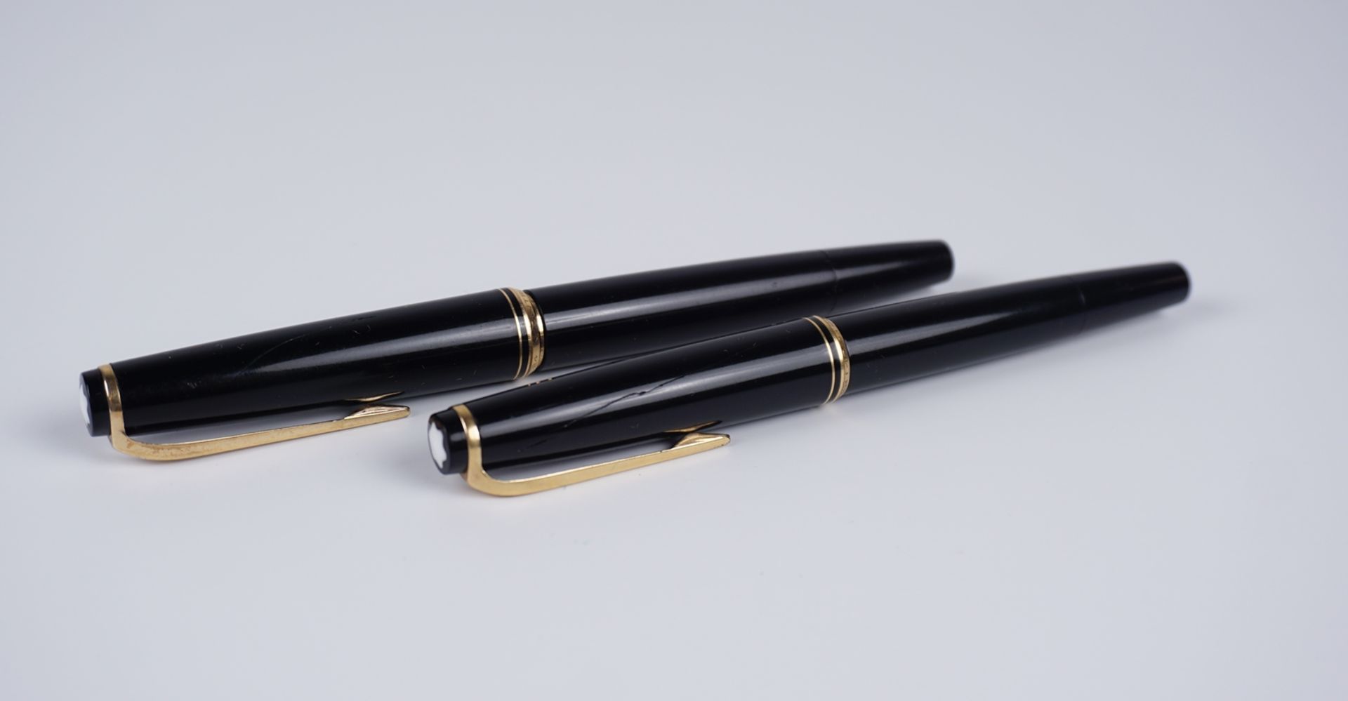 Montblanc Kolbenfüller II Serie 22 und 24 schwarz   - Bild 2 aus 2