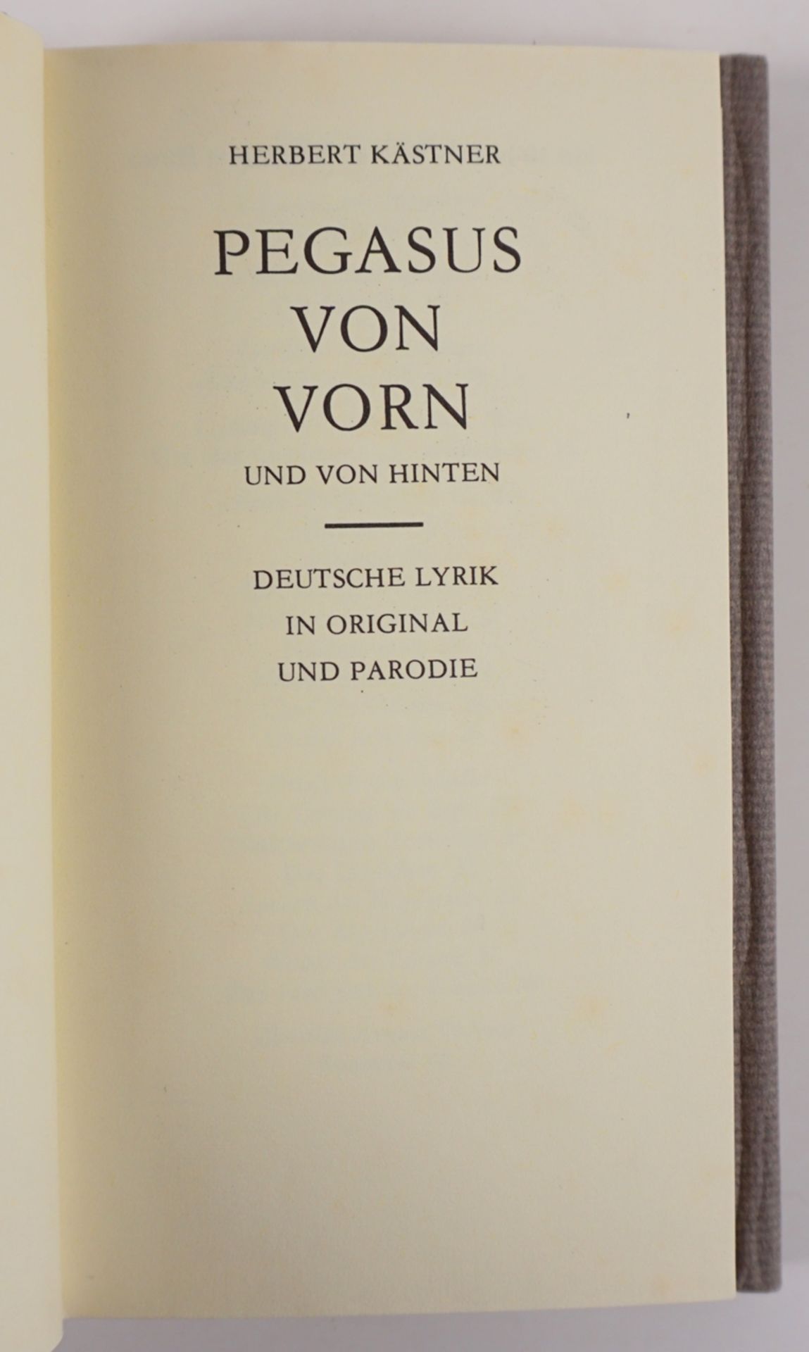 Pegasus von vorn und von hinten, Herbert Kästner, Holzstiche von Karl-Georg Hirsch, 1983, Vorzugsa - Image 2 of 4