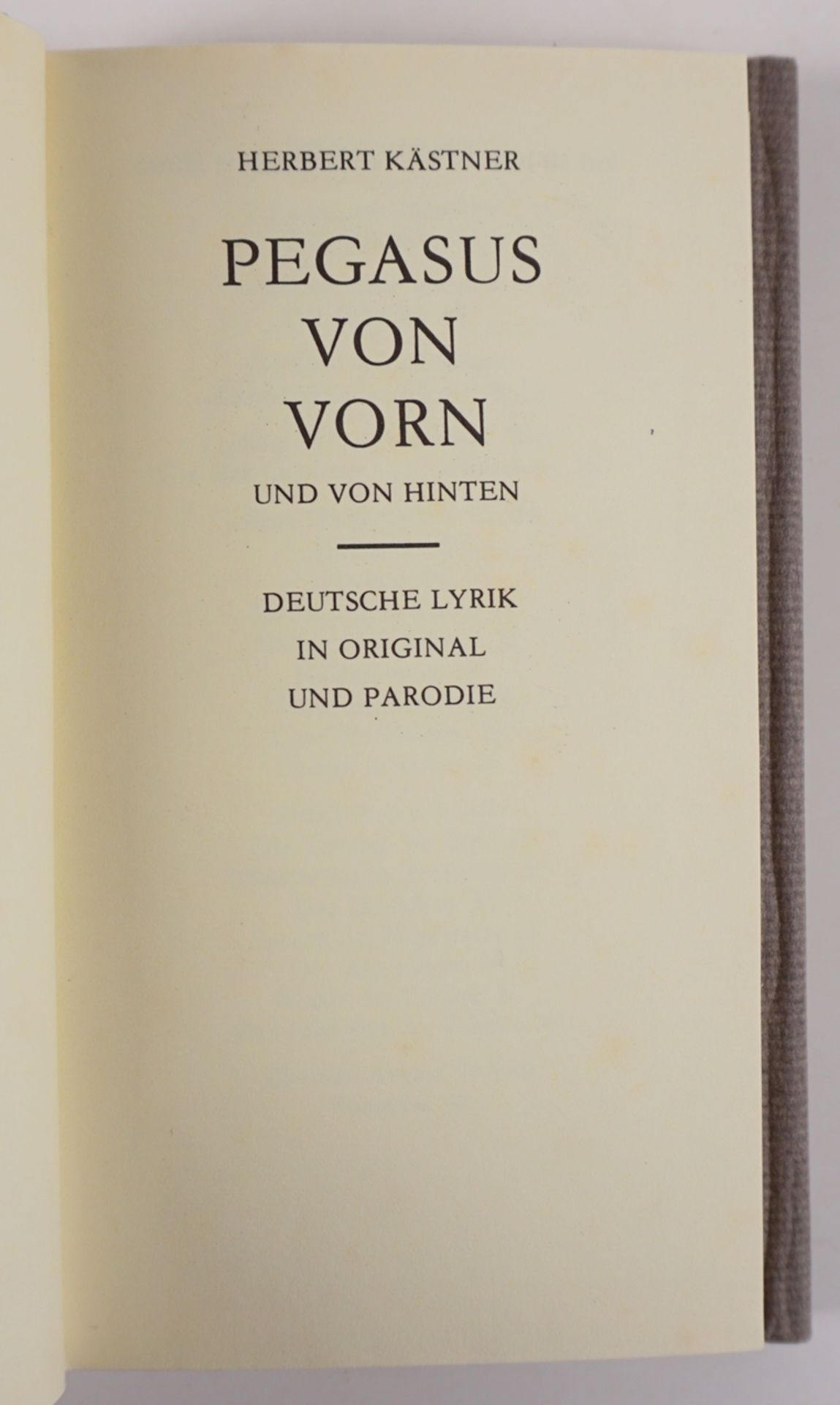 Pegasus von vorn und von hinten, Herbert Kästner, Holzstiche von  Karl-Georg Hirsch, 1983, Vorzugsa - Bild 2 aus 4