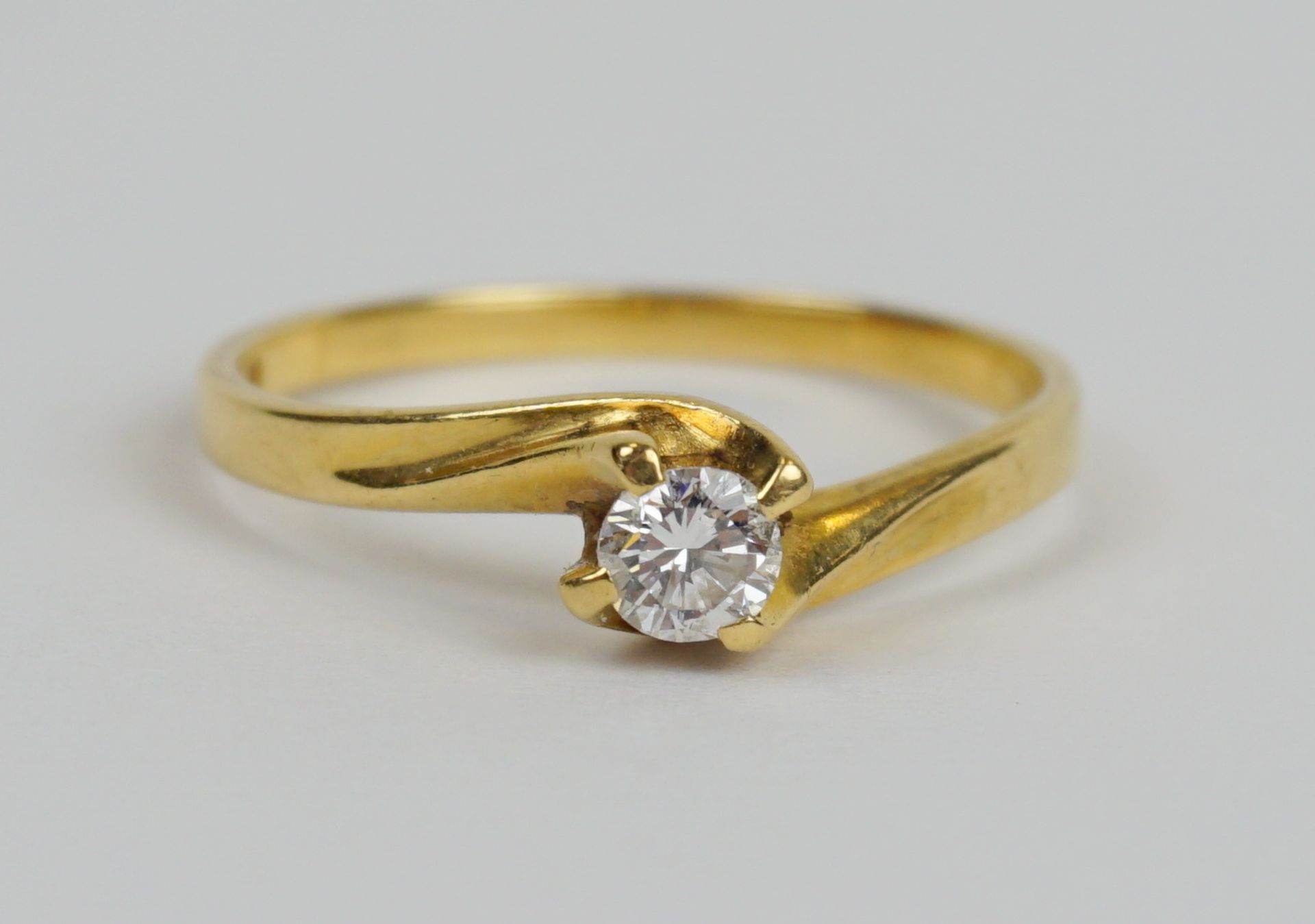 Dia.-Brillant-Ring, 750er Gold, Gew.2,37g