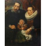 "Familienporträt", meisterhafte Kopie nach Anthony van Dyck, 19. Jh., Öl/Lwd.