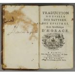 "Oeuvres d`Horace", Edition André Pralard, Paris, 1685