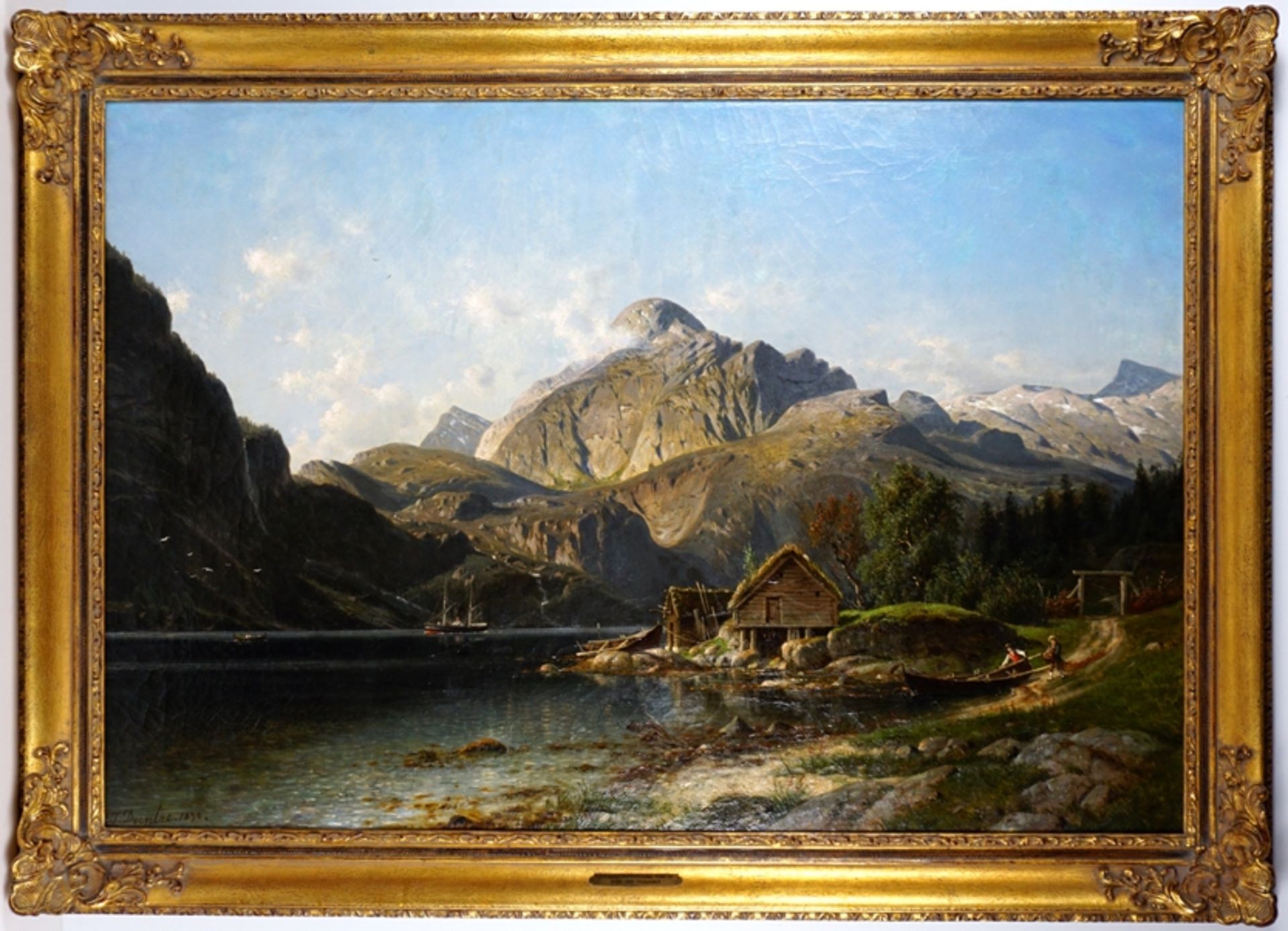 Johannes Bartholomäus Duntze (1823, Rablinghausen - 1895, Düsseldorf), "Dalsfjord in Norwegen", 189