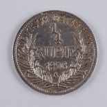 Deutsch-Ostafrika 1/4 Rupie 1906 A, 917er Silber