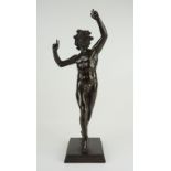 Tanzender Faun von Pompeji, 19.Jh., Bronze