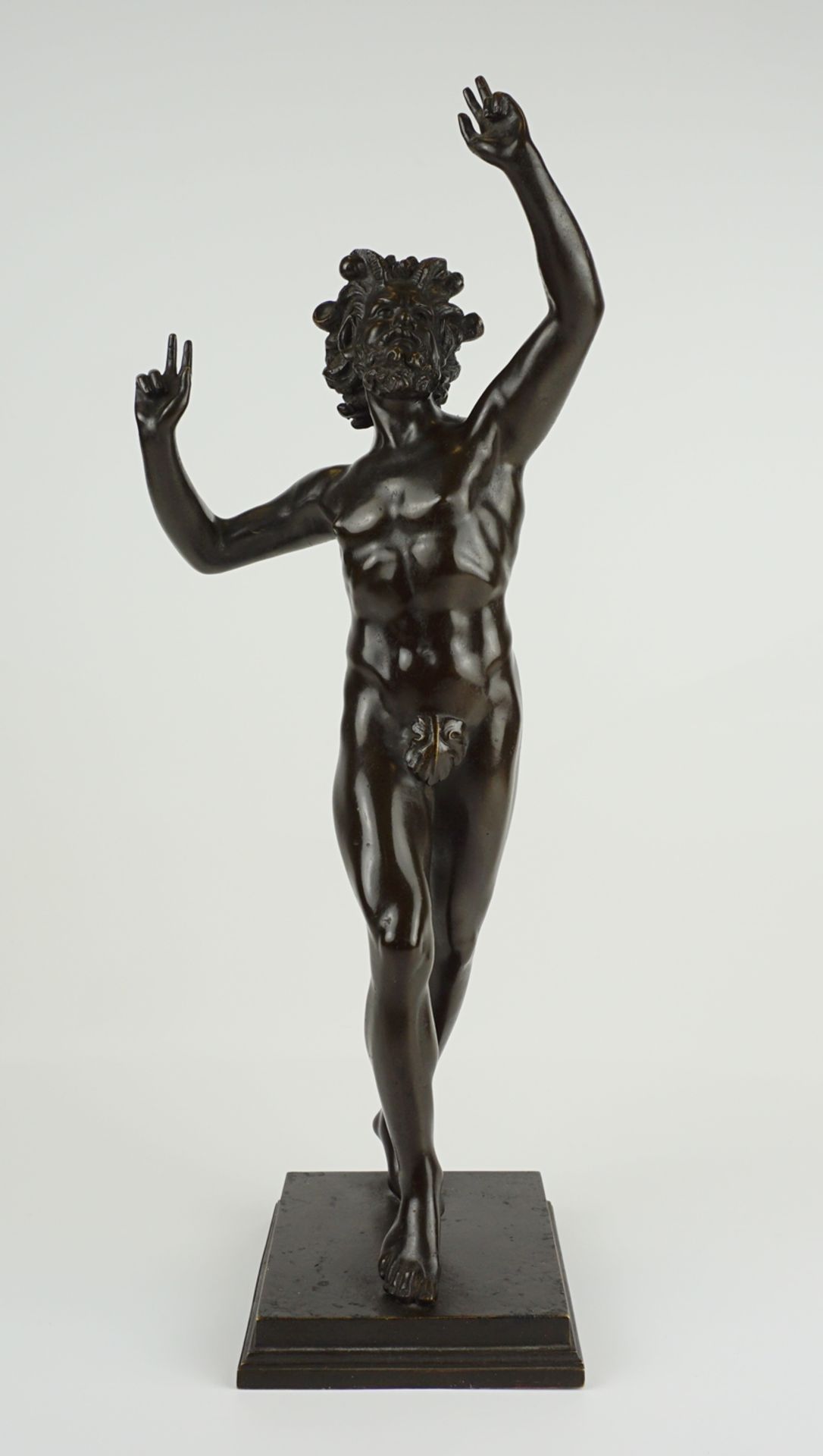 Tanzender Faun von Pompeji, 19.Jh., Bronze