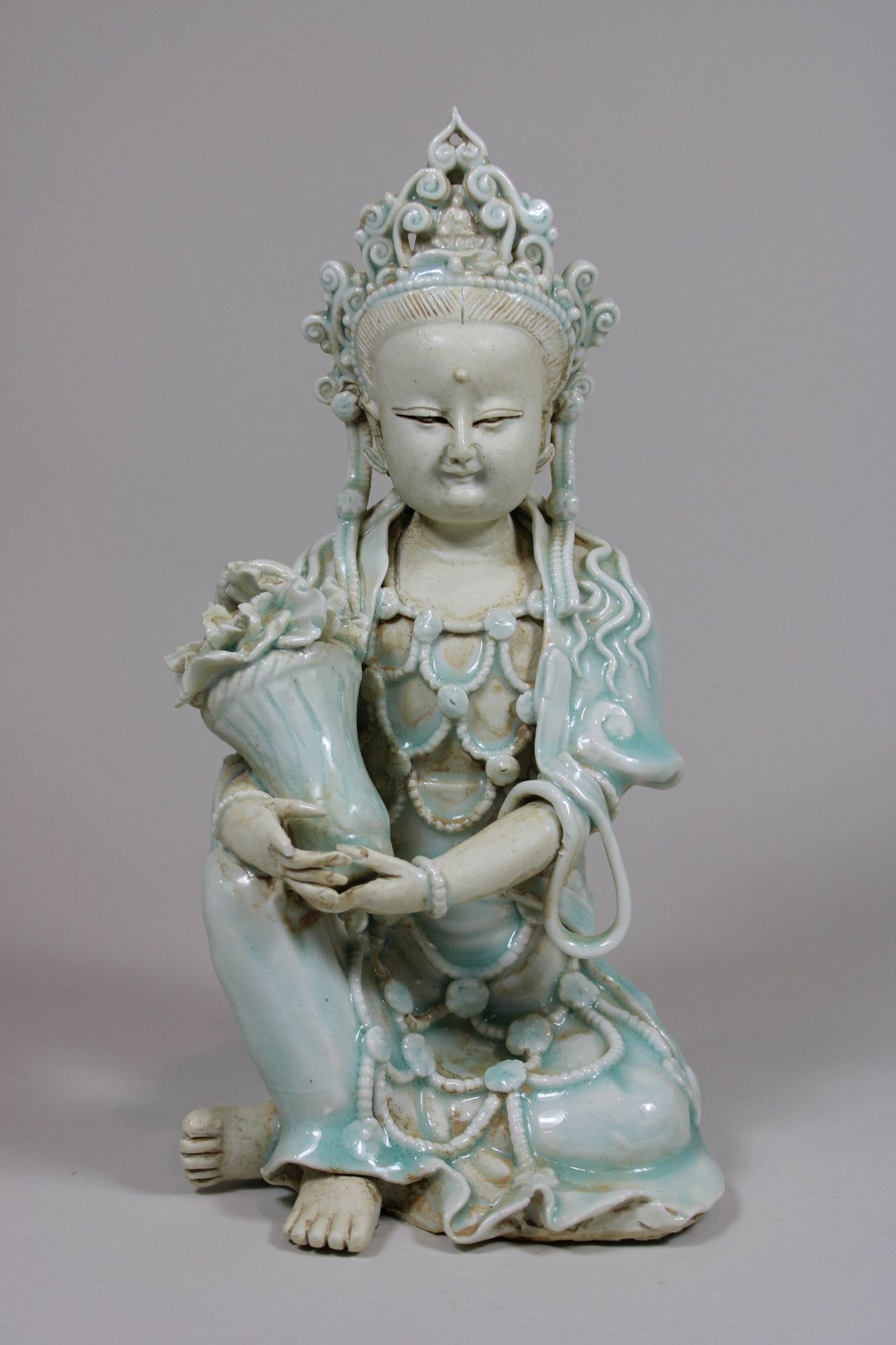 Figur, asiatische Gottheit (Buddha - Image 3 of 3