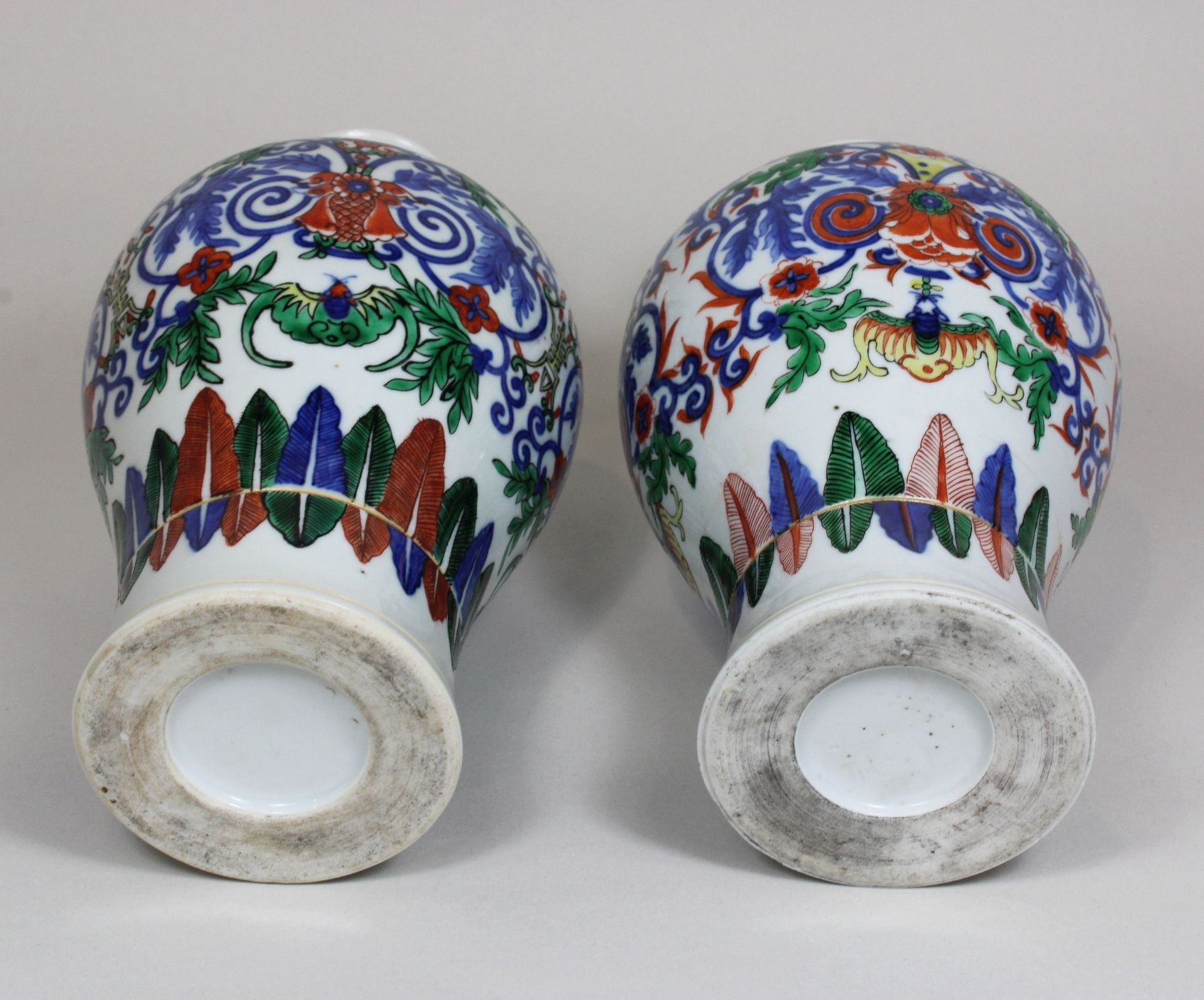 Plum Vasenpaar, China, Porzellan - Bild 2 aus 4