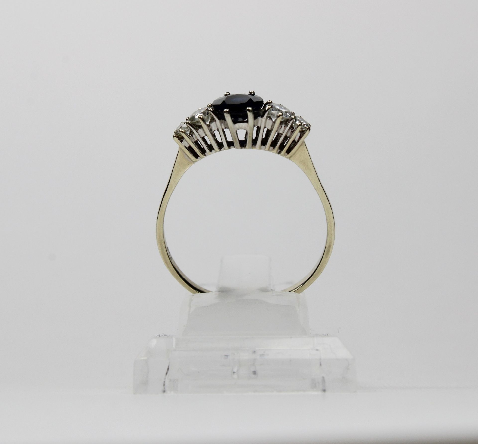 Ring, 1 Saphir - Bild 2 aus 3