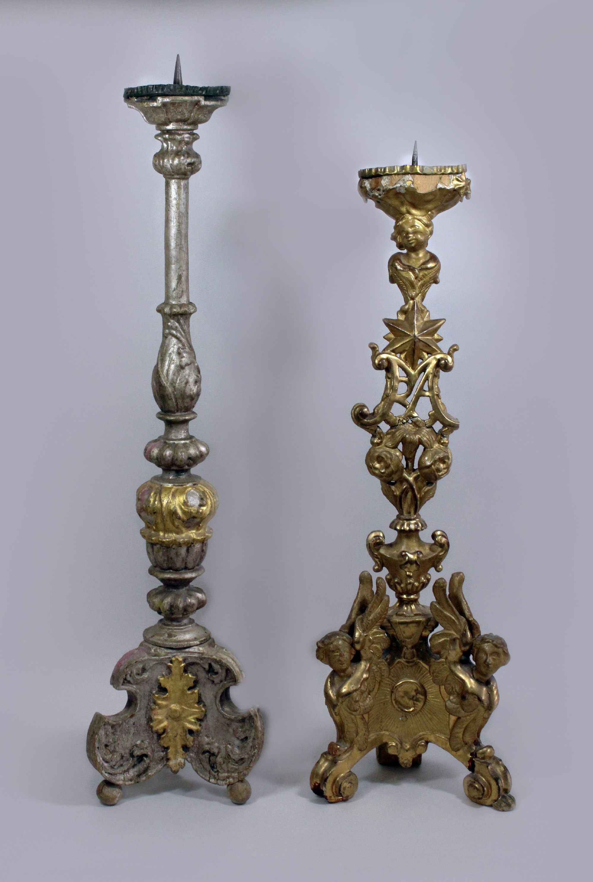 Zwei barocke Sakralleuchter