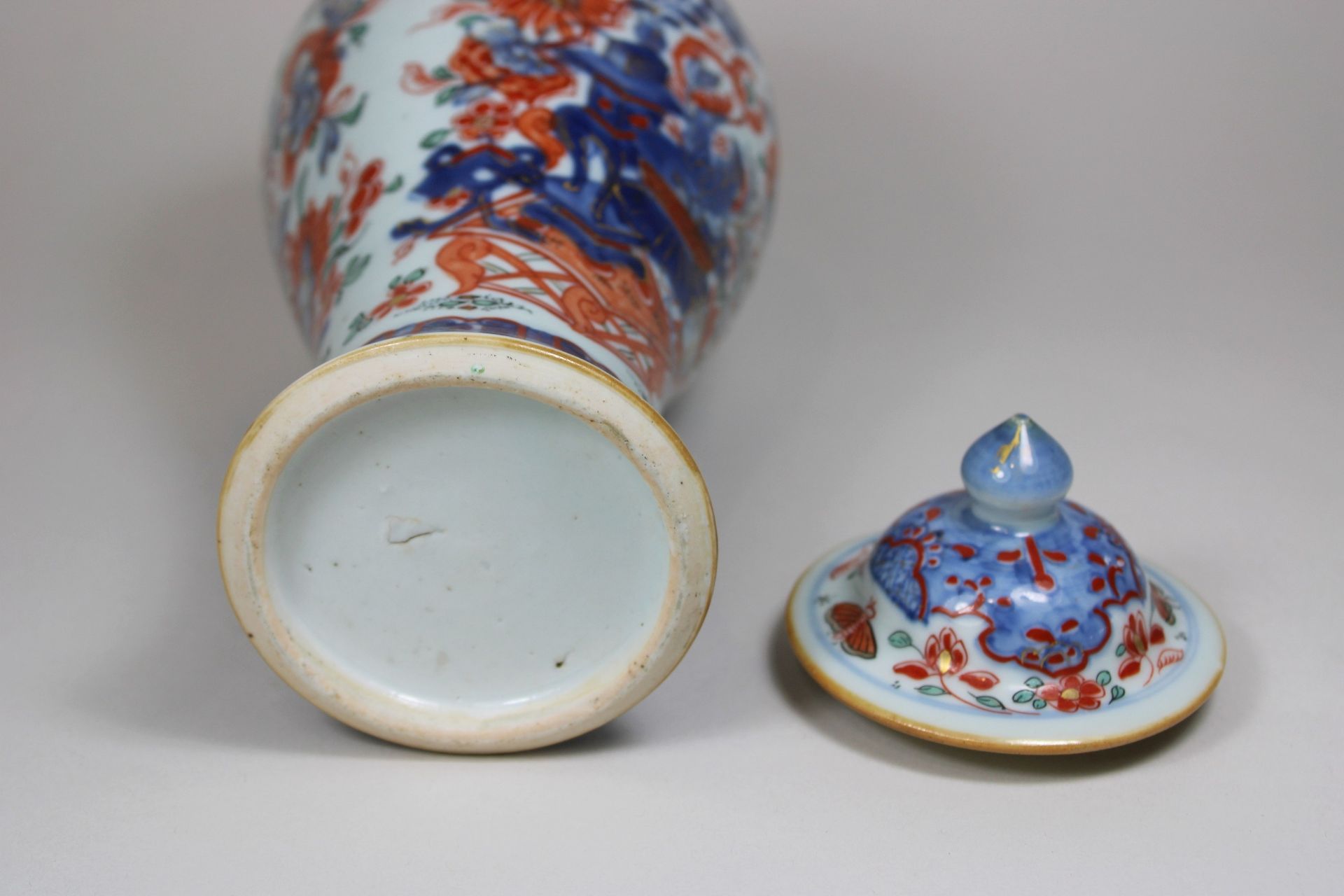 Deckelvase, Imari China, Porzellan - Bild 2 aus 4