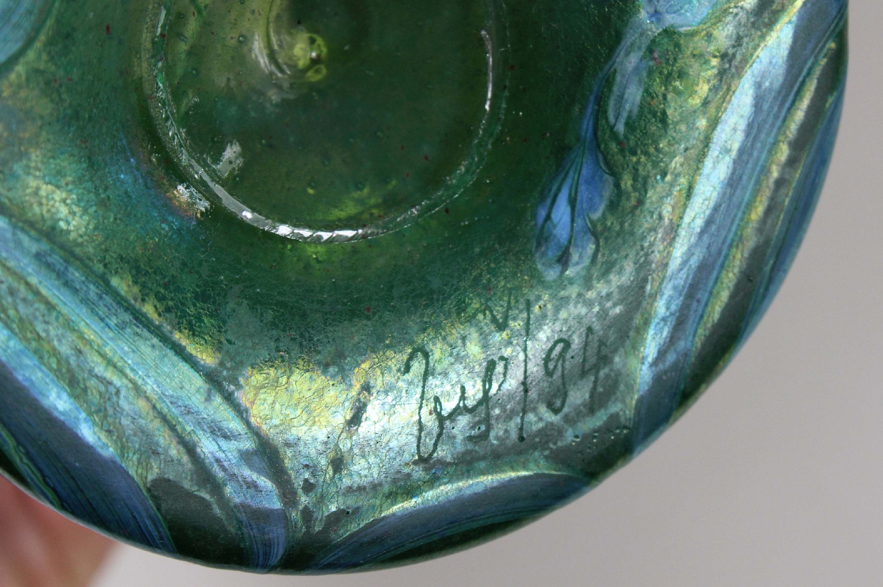 Jugendstil Vase, Glas - Image 2 of 3