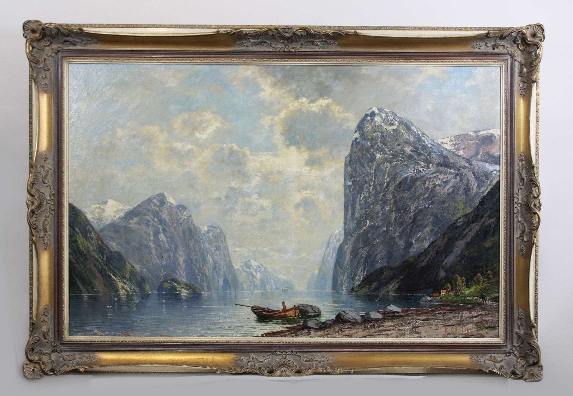 Gemälde, Fjortlandschaft - Image 4 of 4