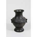 Vase, China, Bronze, ohne Marke
