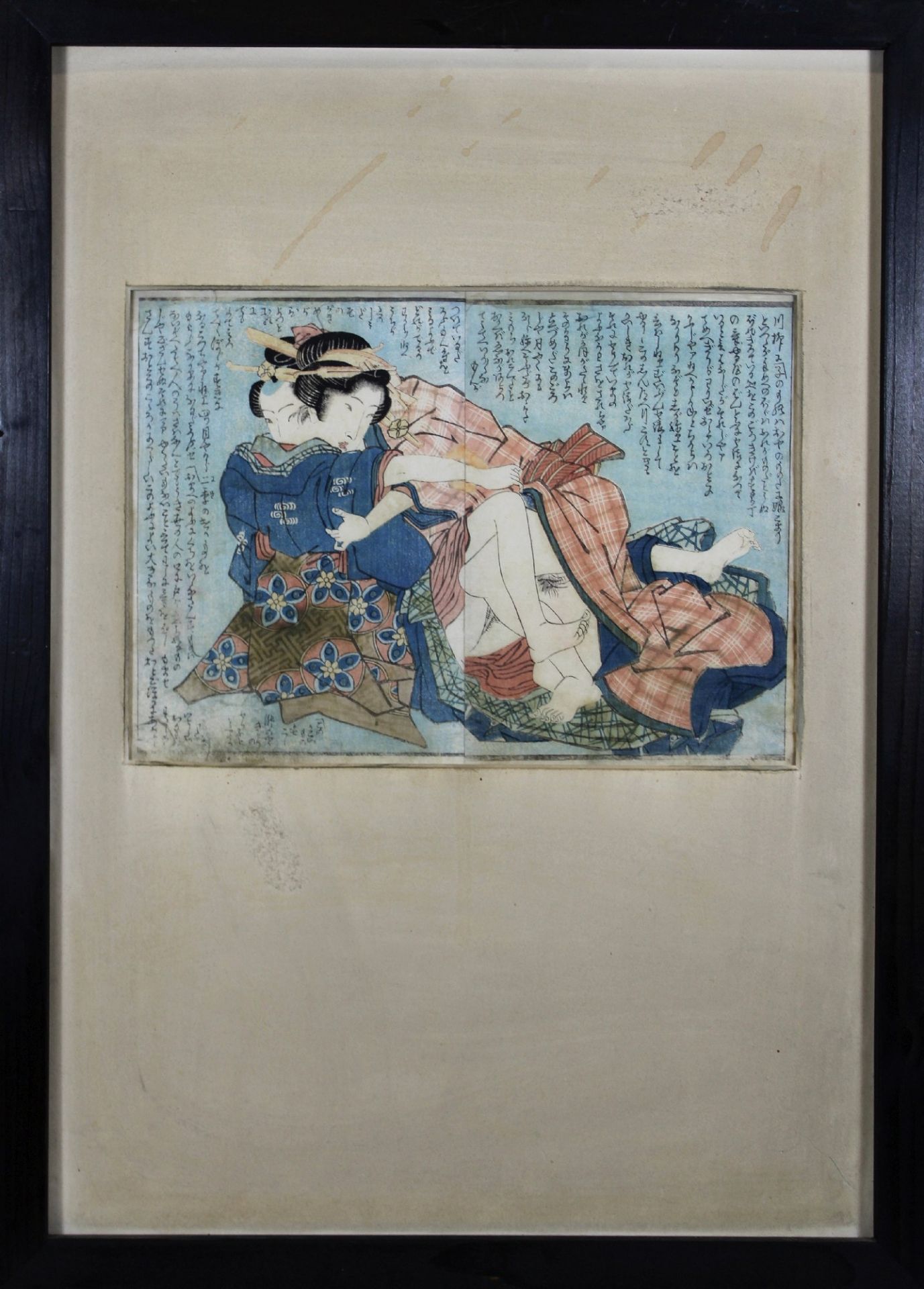 Keisai Eisen (1790-1848), Blatt aus einem Shunga-Album - Bild 2 aus 2