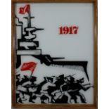 Hinterglasdruck, Oktoberrevolution 1917