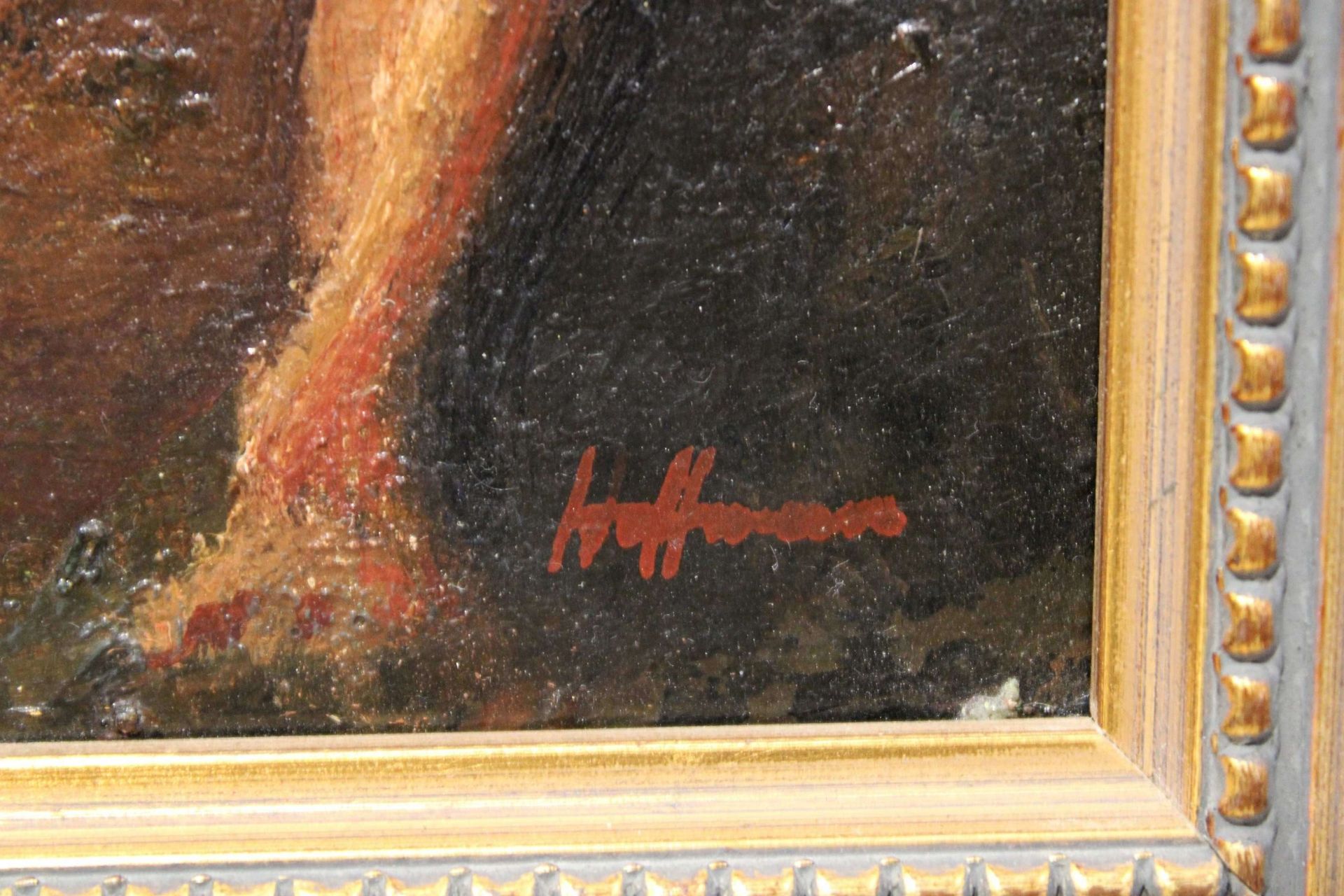 Hoffmann, Frauenakt, Öl auf Hartfaserplatte - Image 3 of 3