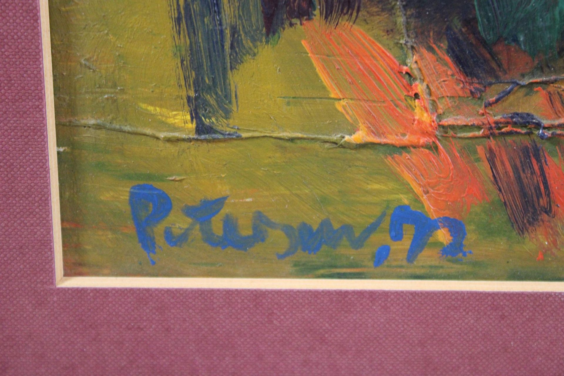 Peterson, Waldszene, Öl auf Platte - Image 3 of 3