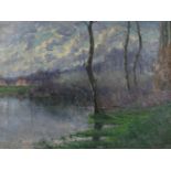 Arnold Borisovich Lakhovsky (ukrainisch, 1880 - 1937), Landschaft, Öl a. Lwd.