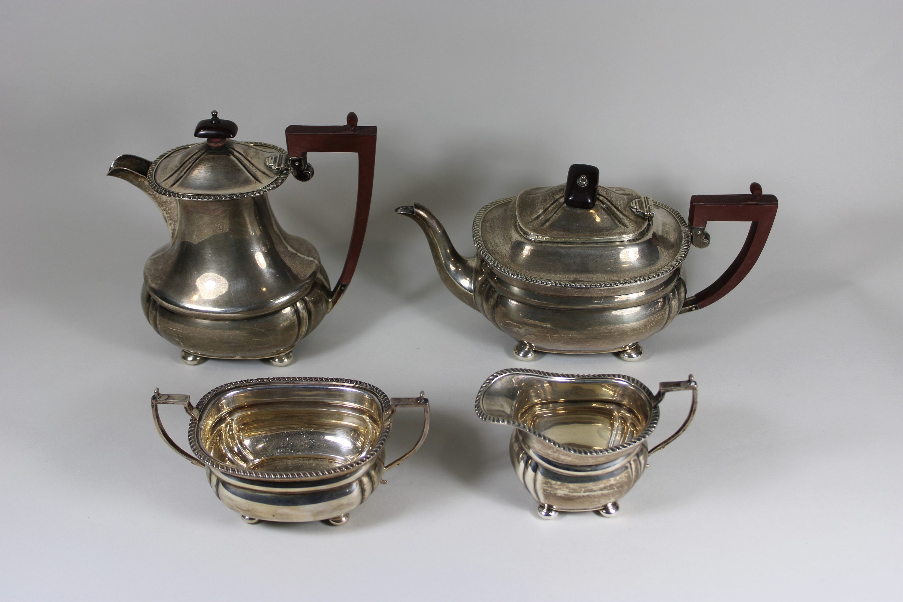 Kaffee- und Teeservice, Silber, England, Birmingham, Adie Brothers Ltd., 1933