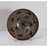 Jizhou Schale, China, Porzellan, wohl südliche Song-Dynastie (1126-1279), Papierschnitt-Dekor.