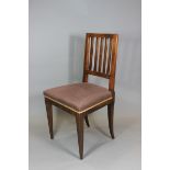 10 Biedermeier Stühle, Nussbaum/ Kirsche, 1820er Jahre