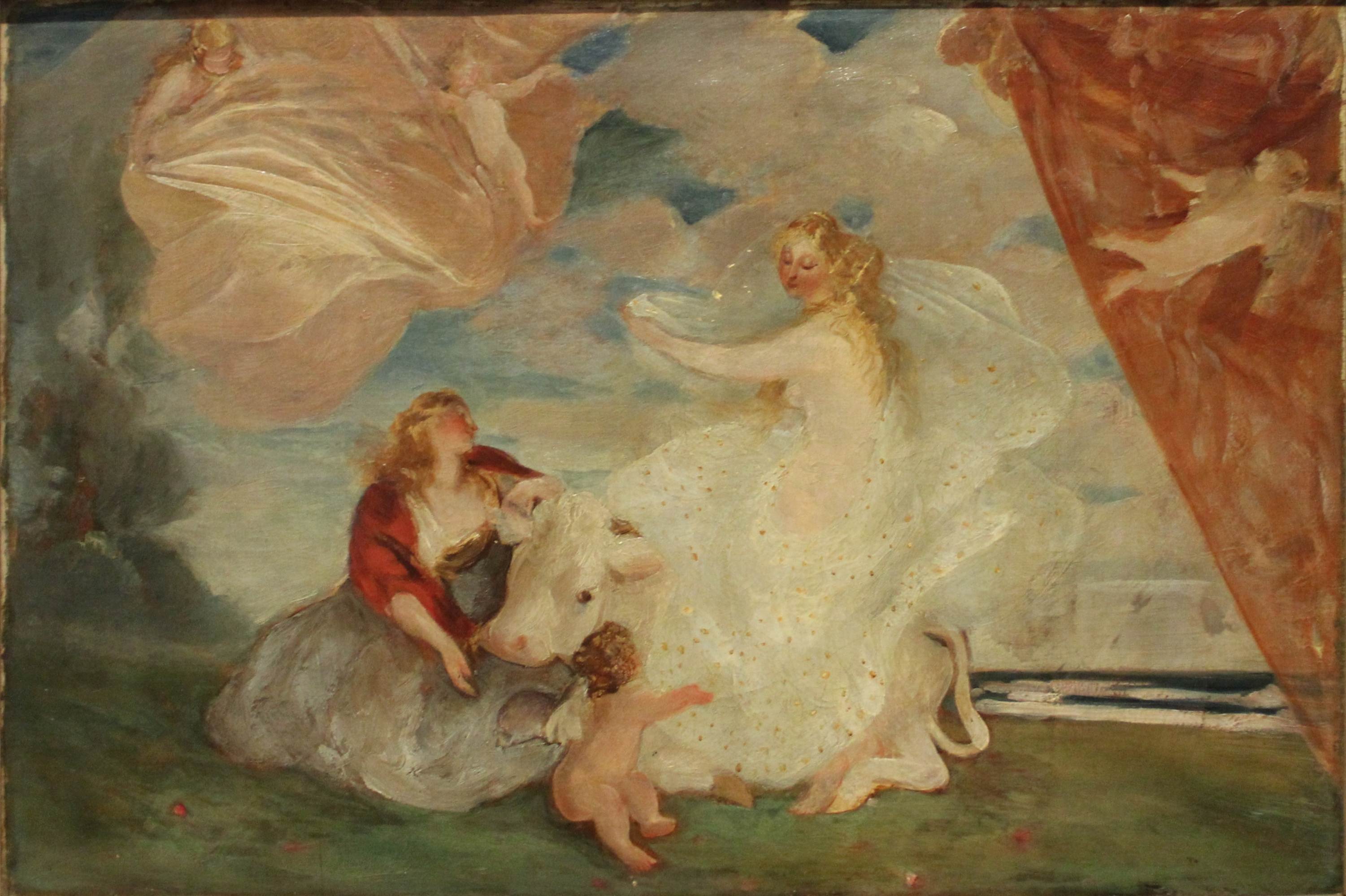 Peter Krafft (deutsch, 1861-1892), Entführung der Danaide, 19. Jh., Öl auf Leinwand