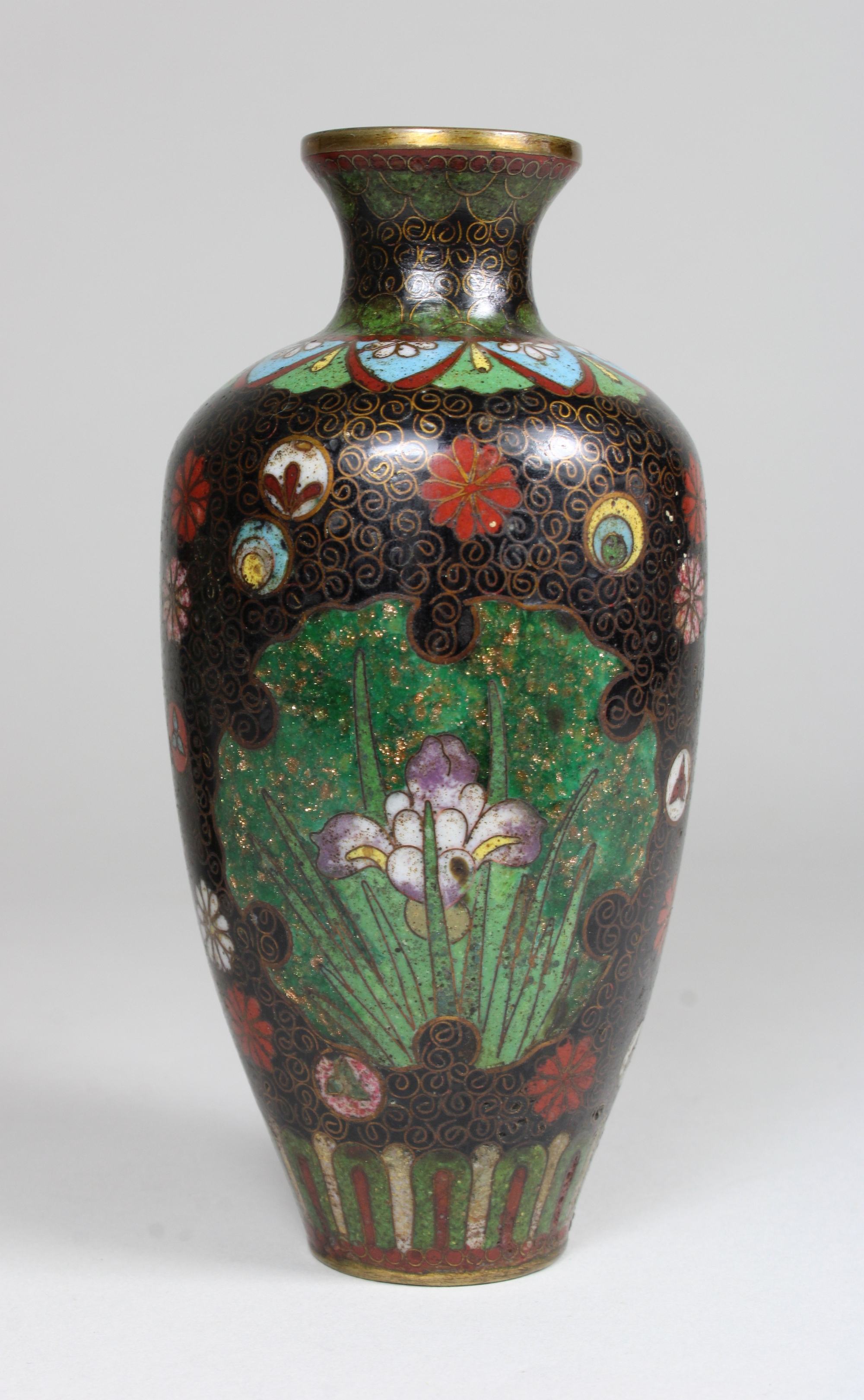 Paar Vasen, China, 18. Jh., Cloisonne, im originalen Etui. - Image 4 of 5