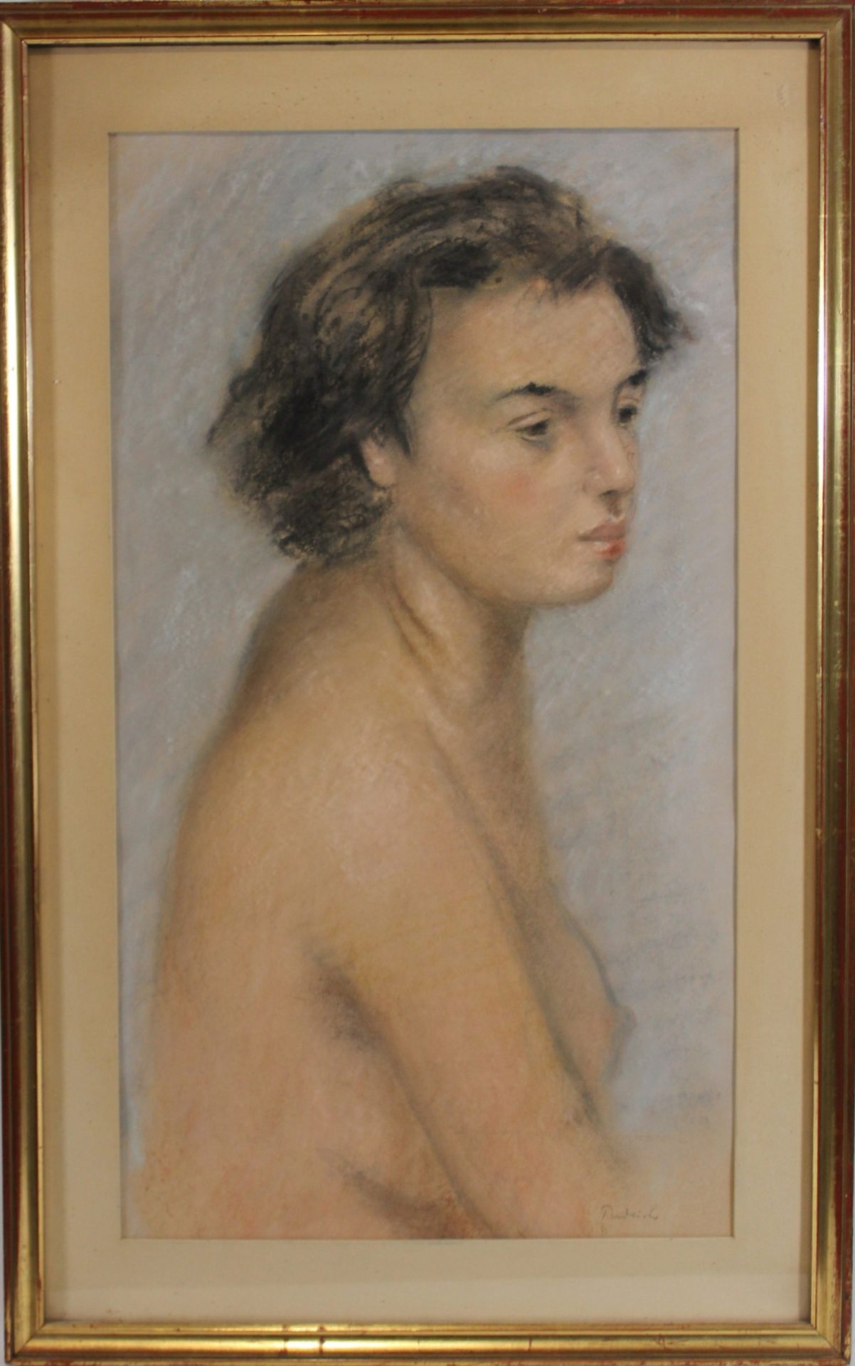 Robert Pudlich (deutsch, 1905 - 1962), Frauenakt, Pastell auf Papier, unten rechts signiert - Image 3 of 3