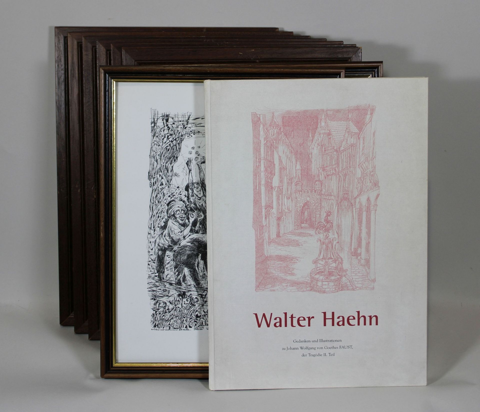 Walter Haehn (deutsch, 1918-2015), 10x Drucke und ein Buch