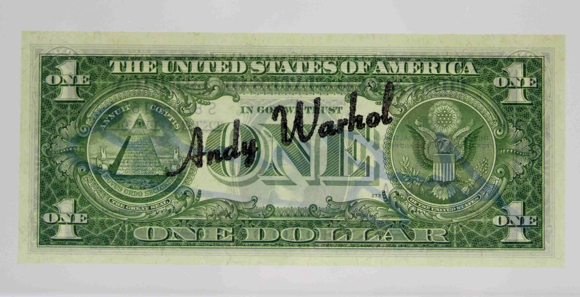 Andy Warhol (amerikanisch, 1928-1987), One Dollar (George Washington), 1957 - Image 3 of 3