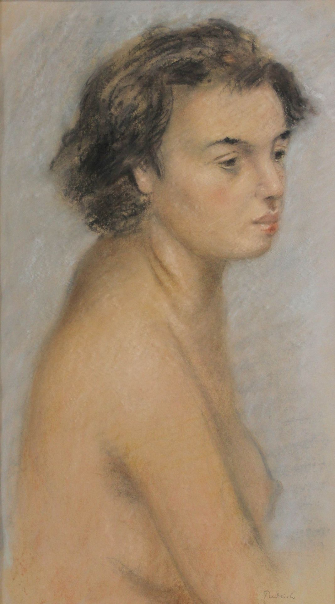 Robert Pudlich (deutsch, 1905 - 1962), Frauenakt, Pastell auf Papier, unten rechts signiert