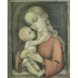 Maria Innocentia Hummel (deutsch, 1909-1946), Maria mit dem Kind, Kunstdruck
