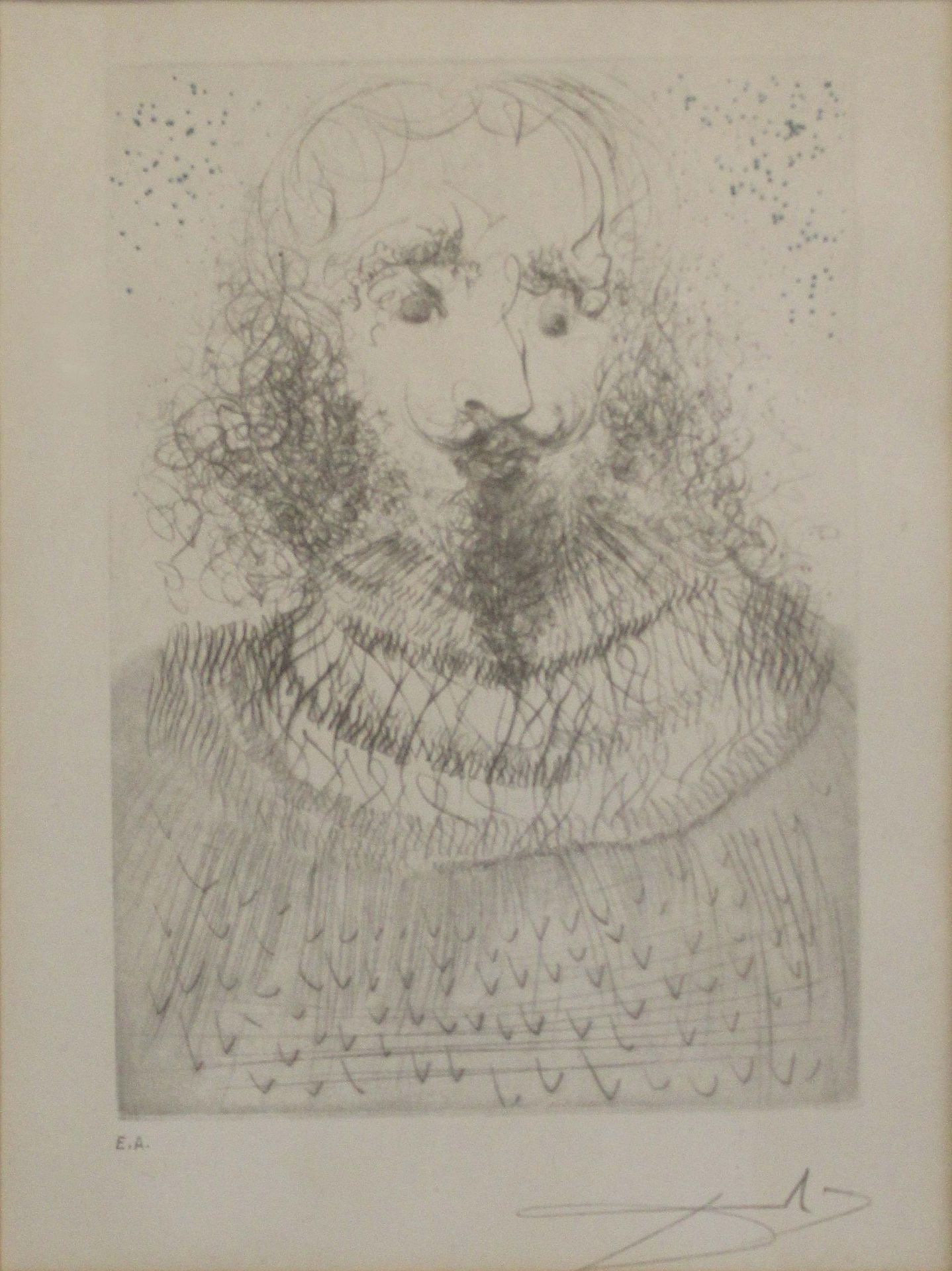 Salvador Dali (spanisch, 1904 - 1989), Shakespeare Portrait, Litho., im Stein sig.