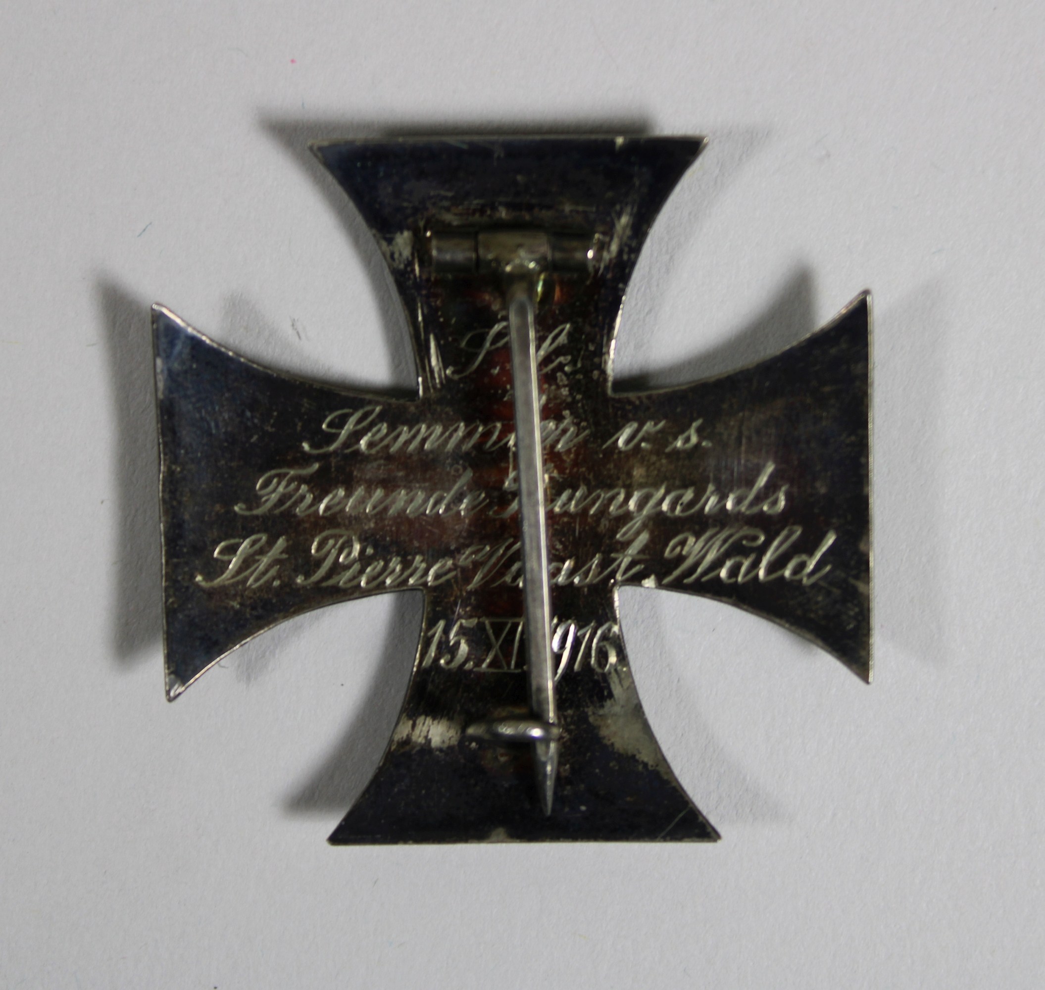 Eisernes Kreuz, 1. Klasse mit Etui, Rückseite: Widmung. - Image 3 of 4