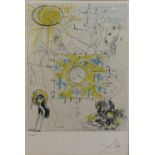Salvador Dali (spanisch, 1904 - 1989), Farbradierung auf Japanpapier, unten rechts signiert