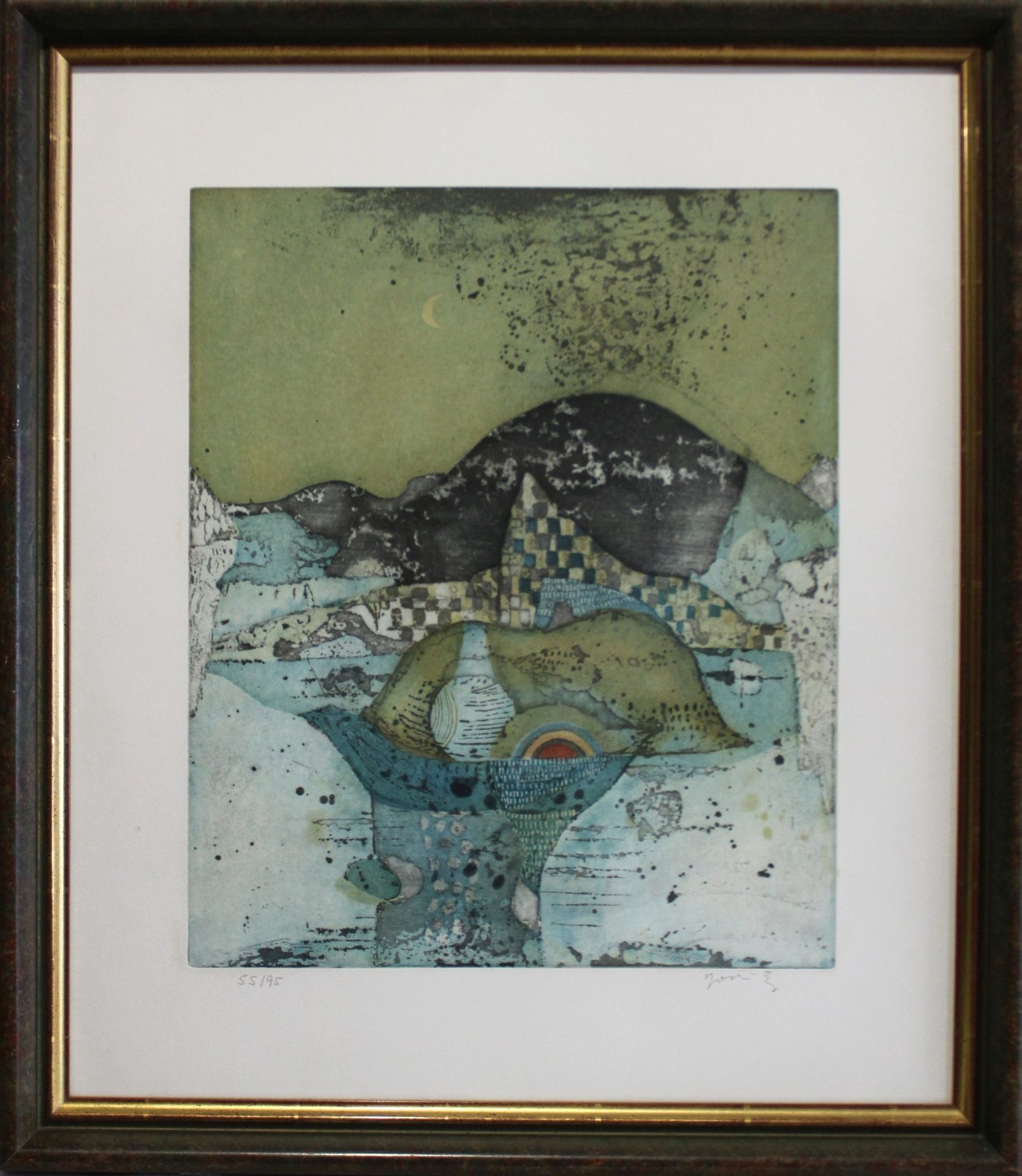 Yoshi Takahashi (japanisch, 1943 - 1998), Landschaft, Farbradierung, mit Bleistift sig. - Image 3 of 3