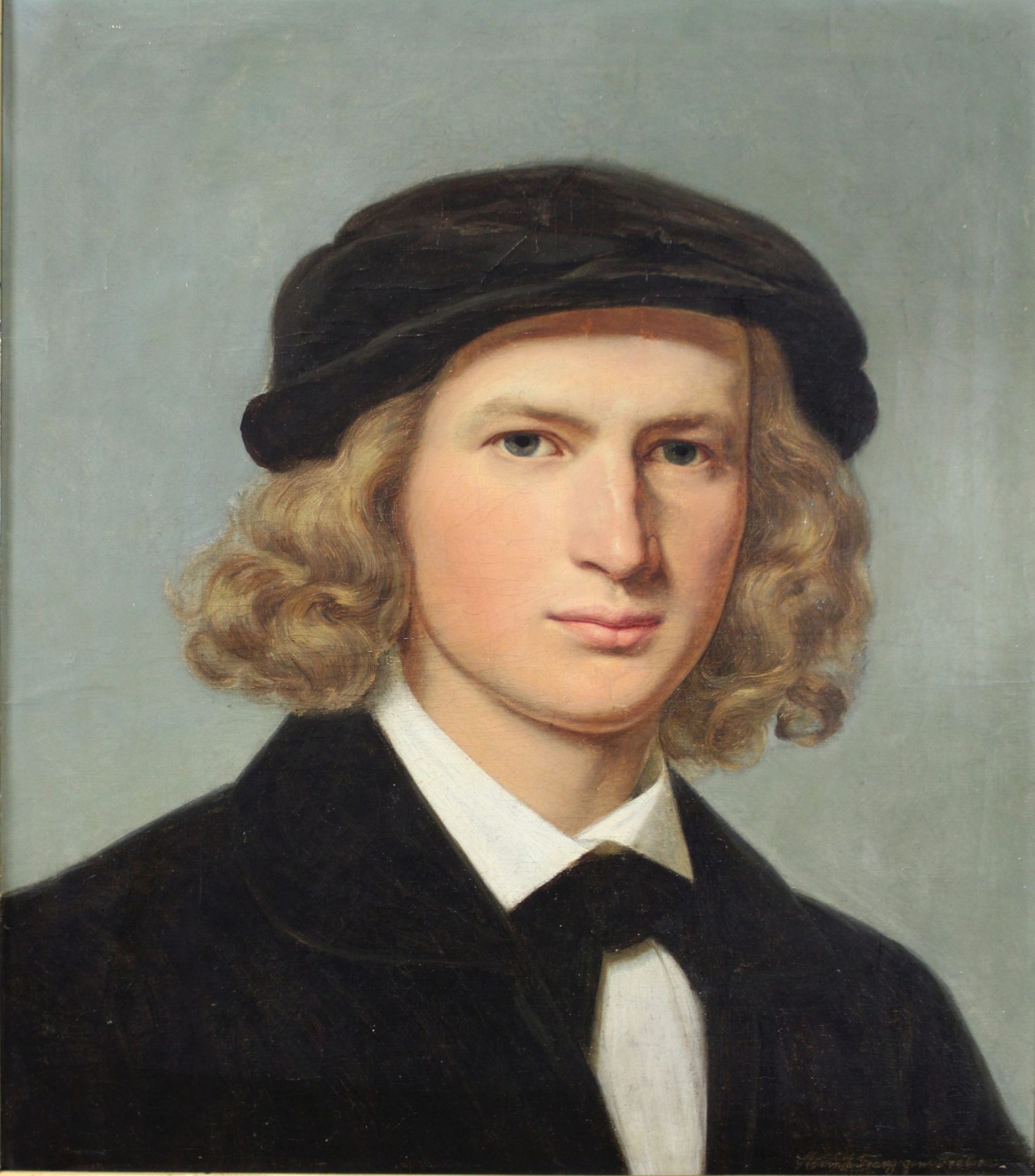 Heinrich (Franz-Dreber) Dreber (deutsch, 1822 - 1875), Selbstporträt, 19. Jh.