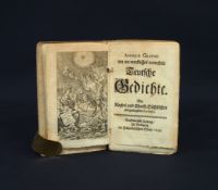 GRYPHIUS, Andreas: Um ein merckliches vermehrte Teutsche Gedichte