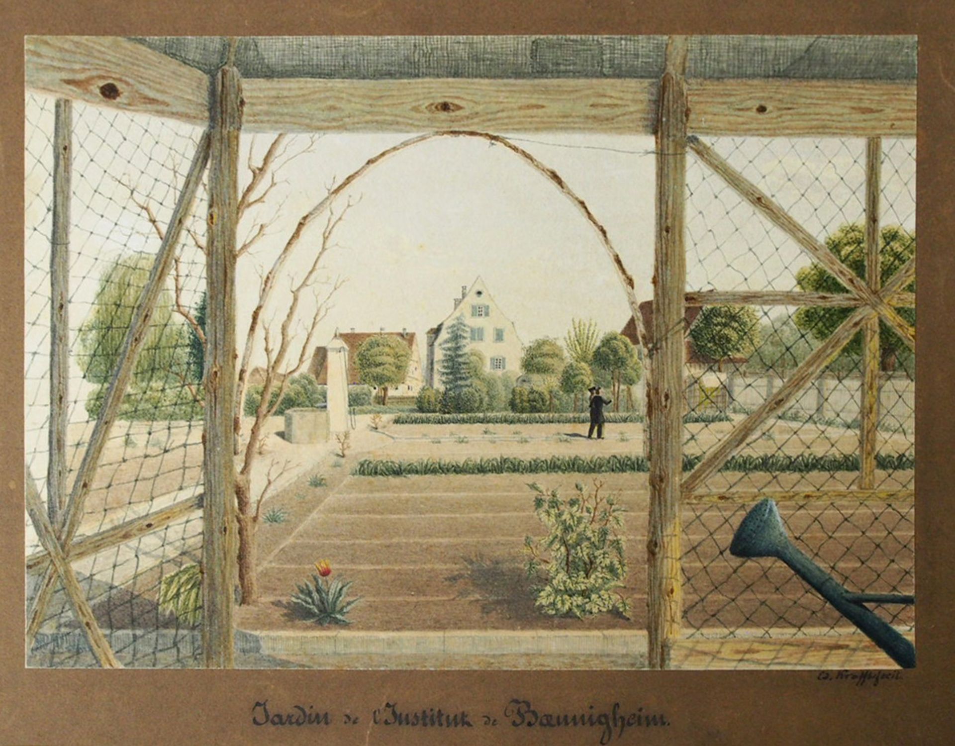 KRAFFT, Ed.: Jardin de l'Institut de Bannigheim - Image 2 of 2
