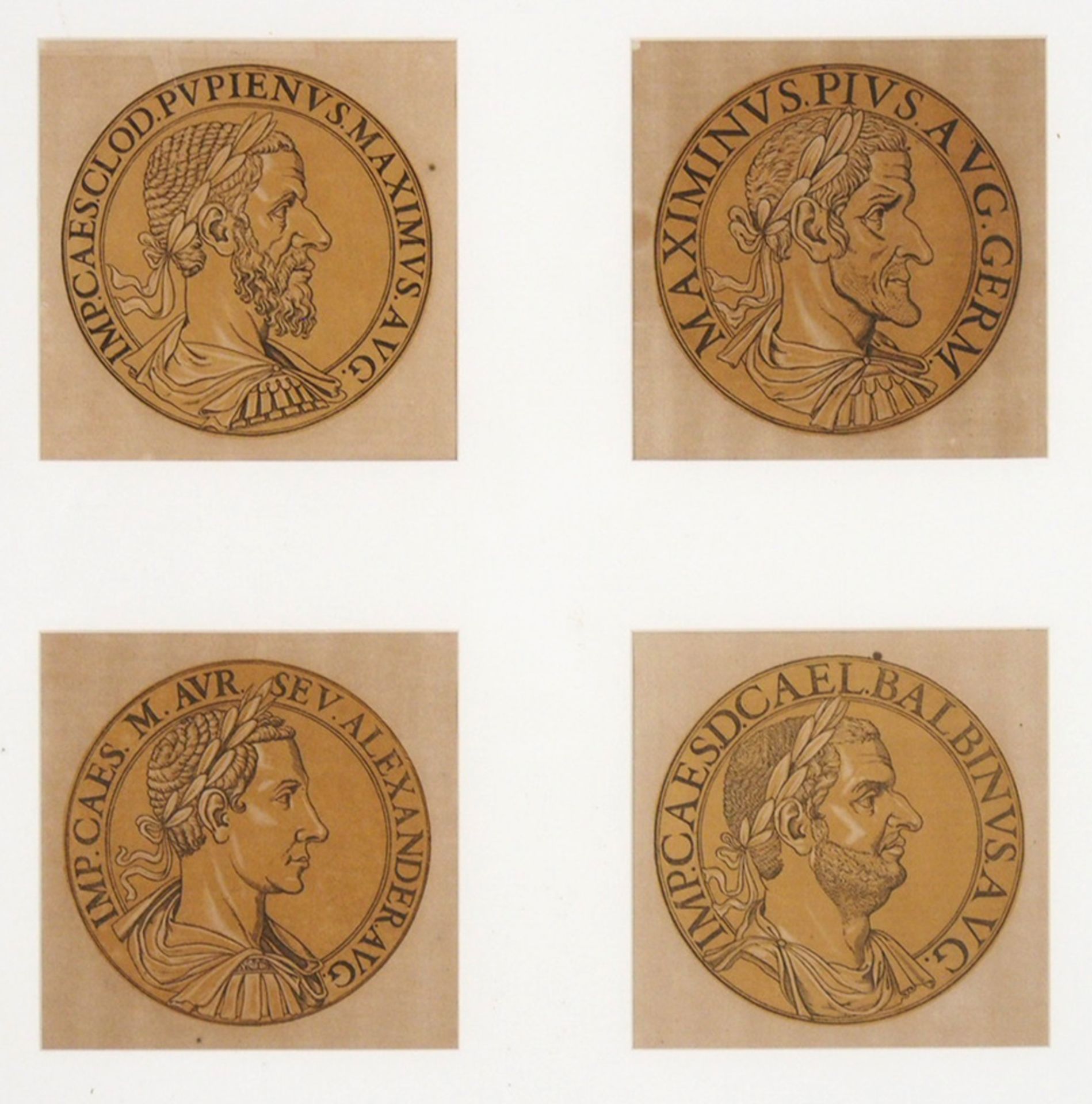 GOLTZIUS, Hubert: Vier Kaiserporträts - Bild 2 aus 2