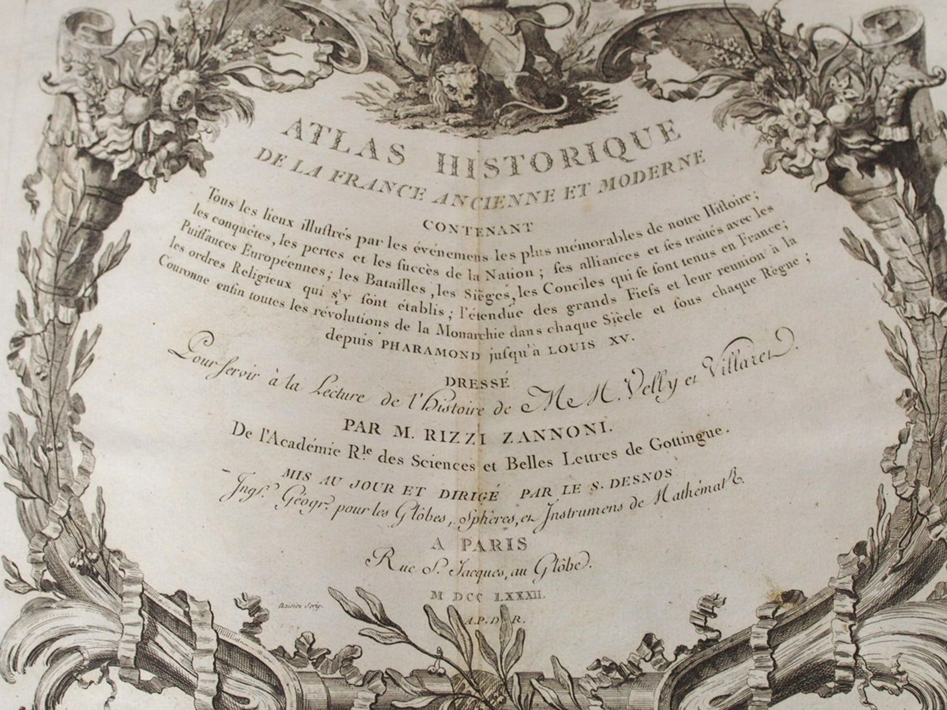 ZANNONI-RIZZI, Giovanni: Atlas historique de la France ancienne et moderne - Image 2 of 2