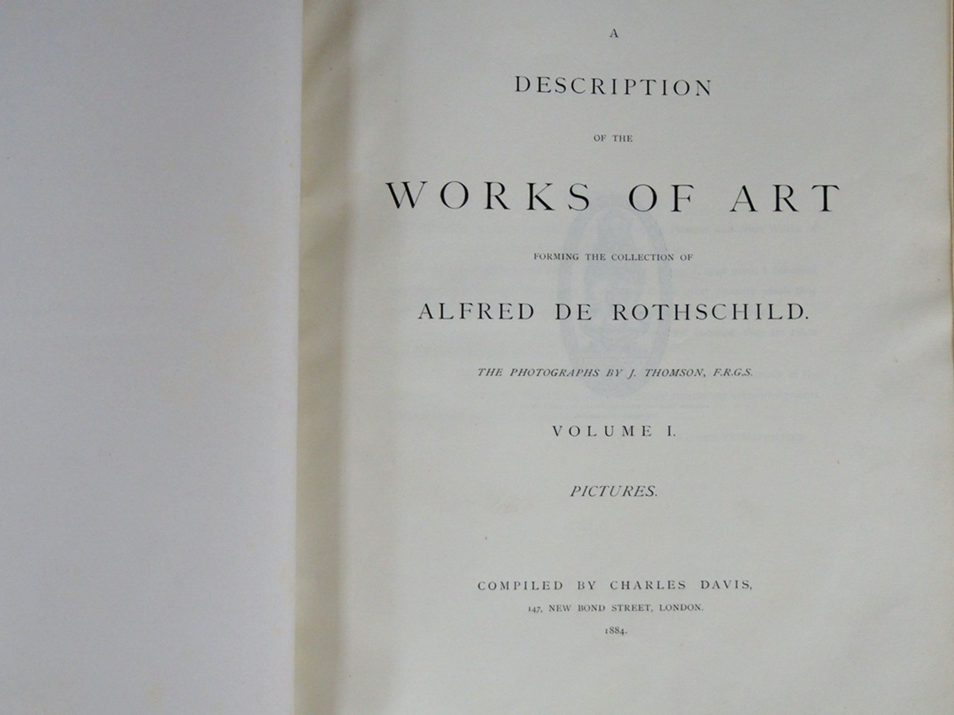 DAVIS, Charles: A description of the works of art forming the collection of Alfred de Rothschild - Image 2 of 2