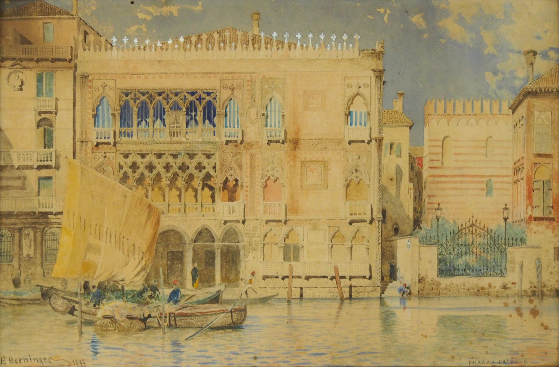 BERNINGER, Edmund: Palazzo Ca'Doro in Venedig - Bild 2 aus 2